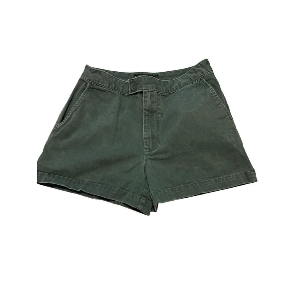 Abercrombie & Finch Green‎ Canvas Utility Tactical Everyday Women's Shorts SZ 4
